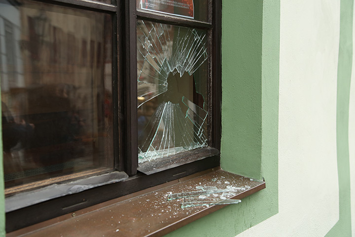 A2B Glass are able to board up broken windows while they are being repaired in Hackney Wick.